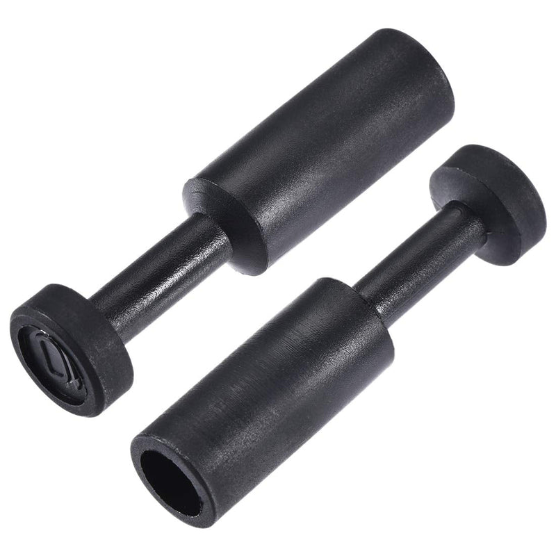 [Australia - AusPower] - uxcell Push to Connect Fittings, Cap Style Pneumatic Blanking Plugs, Fit for 10mm Inner Dia. Air Hose Tube Pipe, Plastic, Black, Pack of 15 