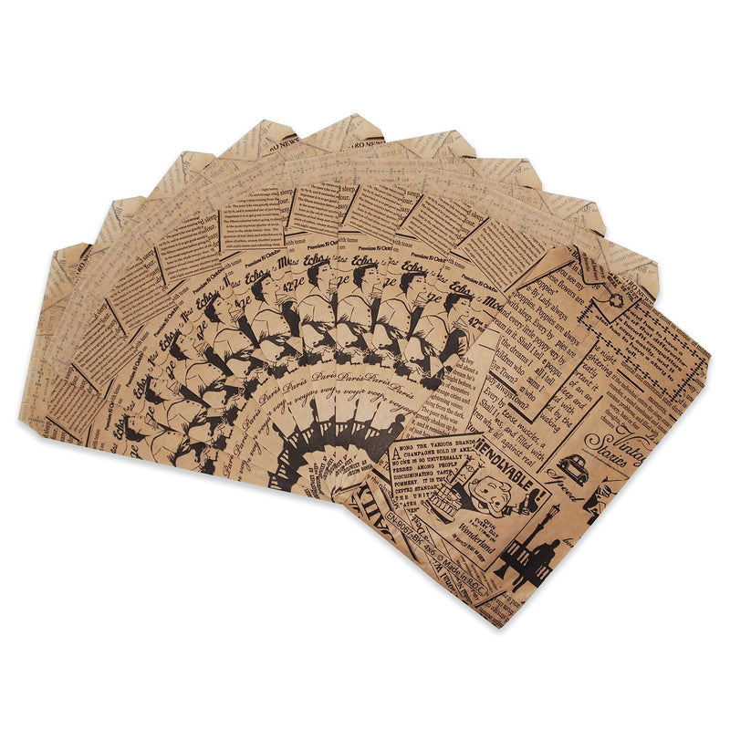 [Australia - AusPower] - CuteBox (4" x 6") Newsprint Kraft Flat Paper Gift Bags 200pcs for Merchandise, Retail, Packaging, Party Favors, Crafts, Handmade Goods, Arts and Crafts, Outdoor Events, Holidays, Weddings 4" x 6" 200 
