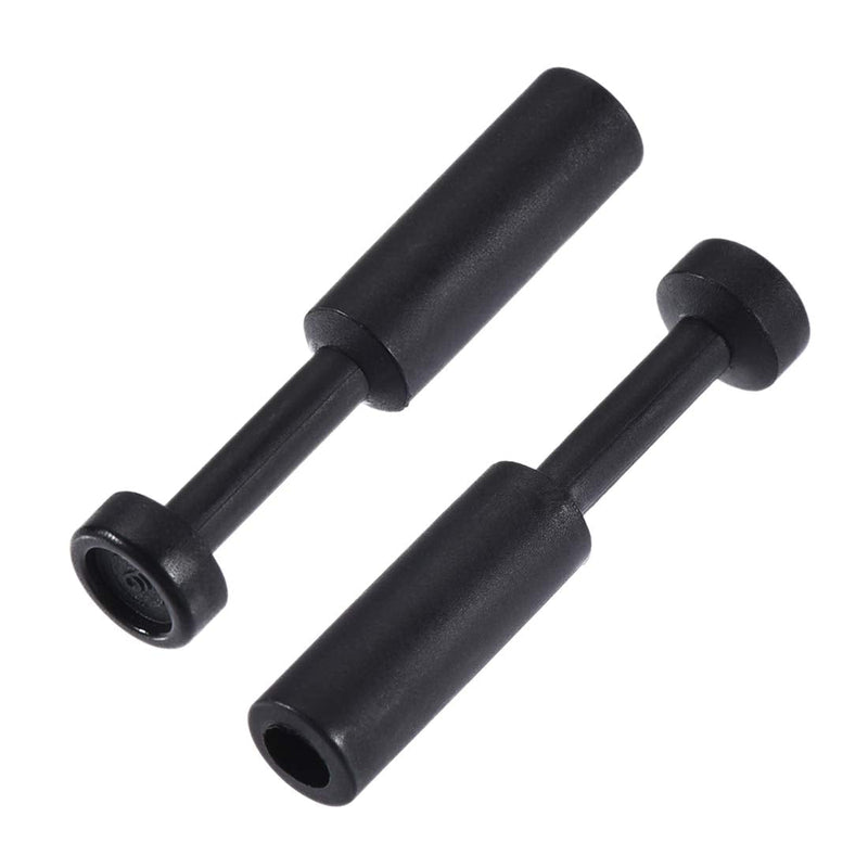 [Australia - AusPower] - uxcell Push to Connect Fittings, Cap Style Pneumatic Blanking Plugs, Fit for 6mm Inner Dia. Air Hose Tube Pipe, Plastic, Black, Pack of 10 