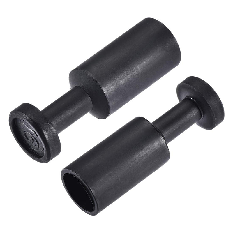 [Australia - AusPower] - uxcell Push to Connect Fittings, Cap Style Pneumatic Blanking Plugs, Fit for 16mm Inner Dia. Air Hose Tube Pipe, Plastic, Black, Pack of 10 