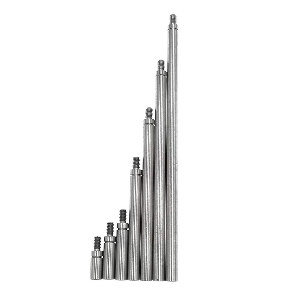 [Australia - AusPower] - Dial Digital Indicator Extension Stem Set 4.5mm Diameter 10 15 20 40 60 80 100mm Long Extend Rod (4-48 UNF Thread) 4-48 UNF Thread 