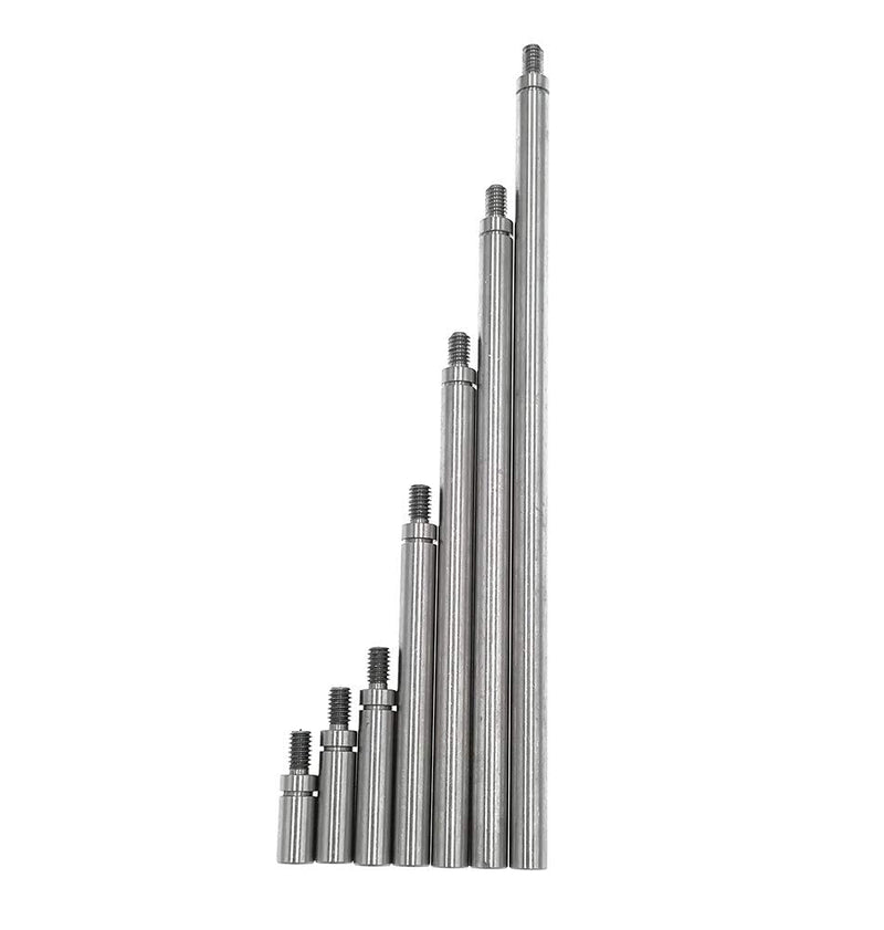 [Australia - AusPower] - Dial Digital Indicator Extension Stem Set 4.5mm Diameter 10 15 20 40 60 80 100mm Long Extend Rod (4-48 UNF Thread) 4-48 UNF Thread 