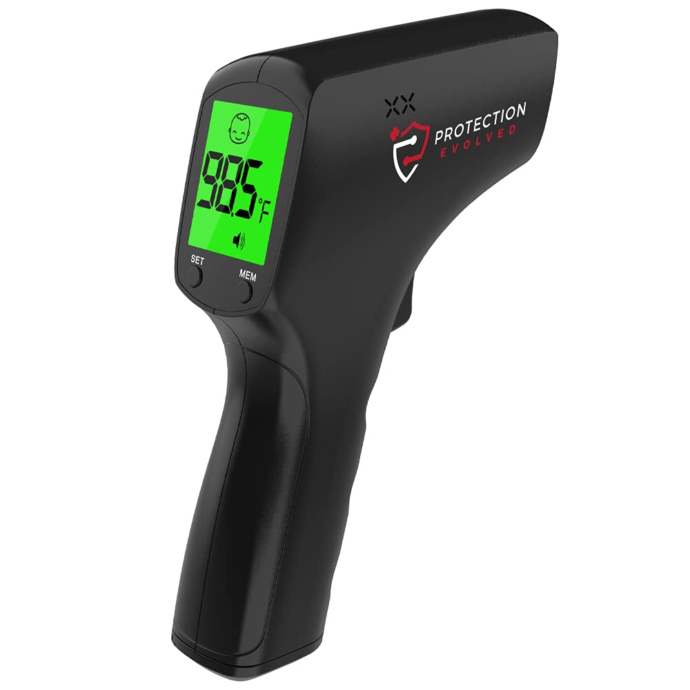 [Australia - AusPower] - AccuInfrared-Pro: Medical-Grade Non-Contact Thermometer for Accurate Touchless Temperature Checking (for All Ages) | Medical and Consumer Use | Batteries Included 