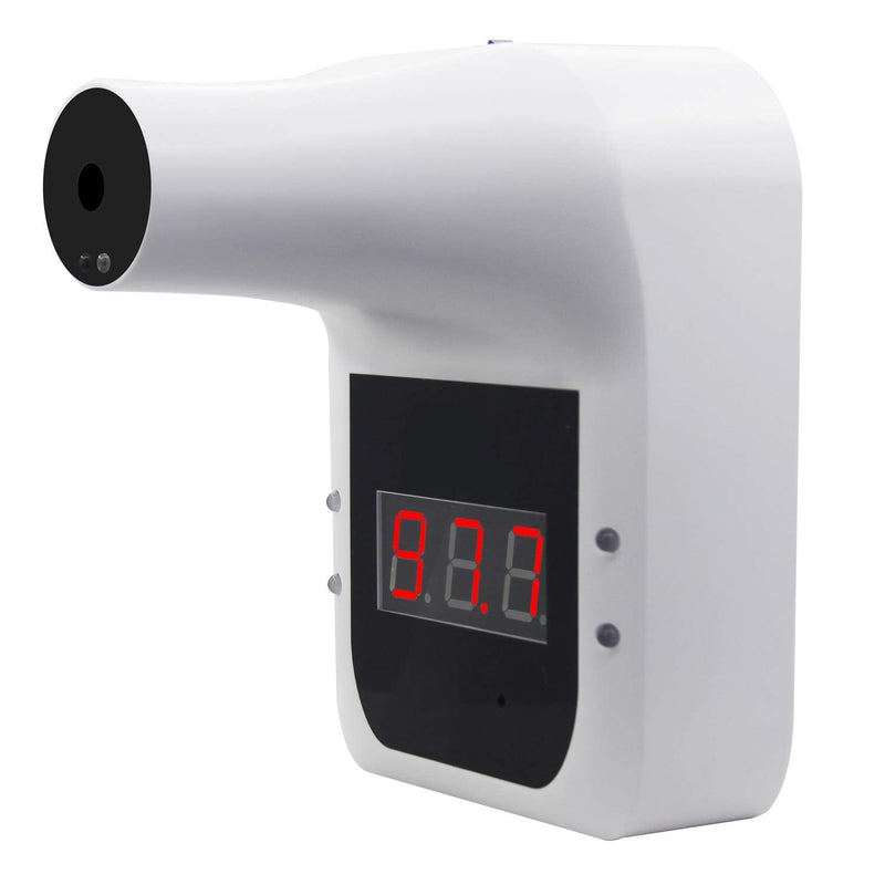 [Australia - AusPower] - AGZ Forehead Wall-Mounted Thermometer, Infrared Thermometer for Adult, Non-Contact with Digital LCD Display, Fever Alarm for Factories, Shops, Rail Station Entrances, School & Office Height 6.7”X Width 4.4”X Depth 5.1” 