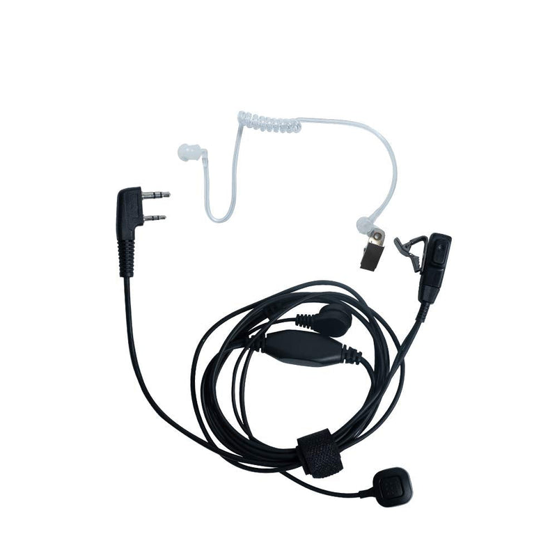 [Australia - AusPower] - Klykon Covert Acoustic Tube Walkie Talkies Earpiece Headset with Mic Finger PTT for Baofeng UV-5R BF-888S BF-F8HP BF-F9 UV-82 UV-82HP UV-82C Kenwood 2 Way Radios 