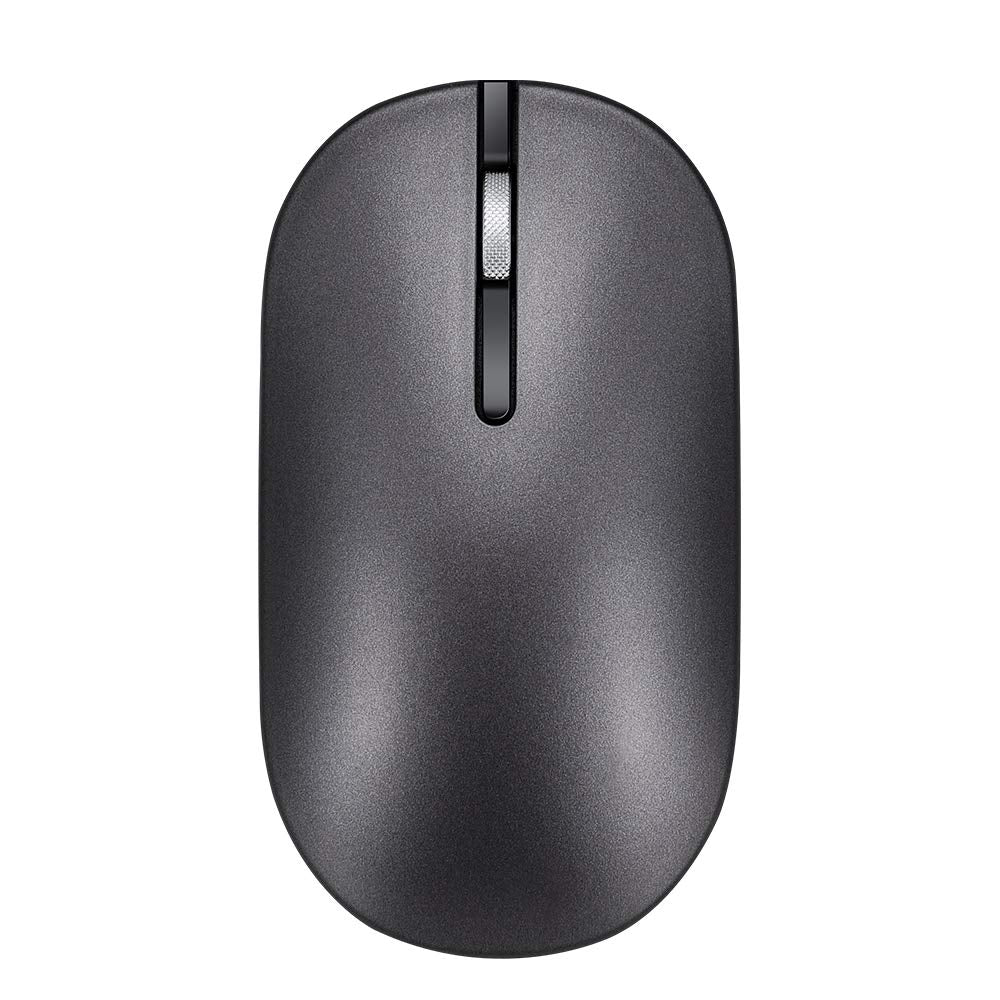 [Australia - AusPower] - Shenligod Slim Wireless Mouse, Noiseless Mouse with USB Receiver Portable Mobile Optical Mice for Notebook, PC, Laptop, Computer, (Gray) 