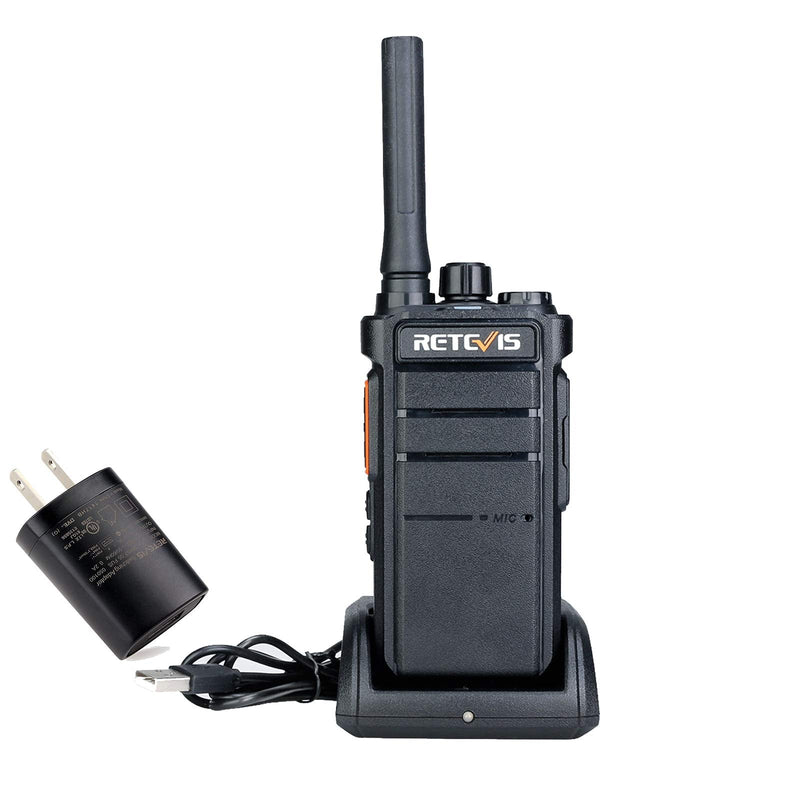[Australia - AusPower] - Retevis RB26 GMRS Handheld Radio, 30CH Flashlight 2 Way Radio Long Range, 2000mAh Type-C Rechargeable Walkie Talkies Adults,GMRS Base Station Capable(1 Pack) 