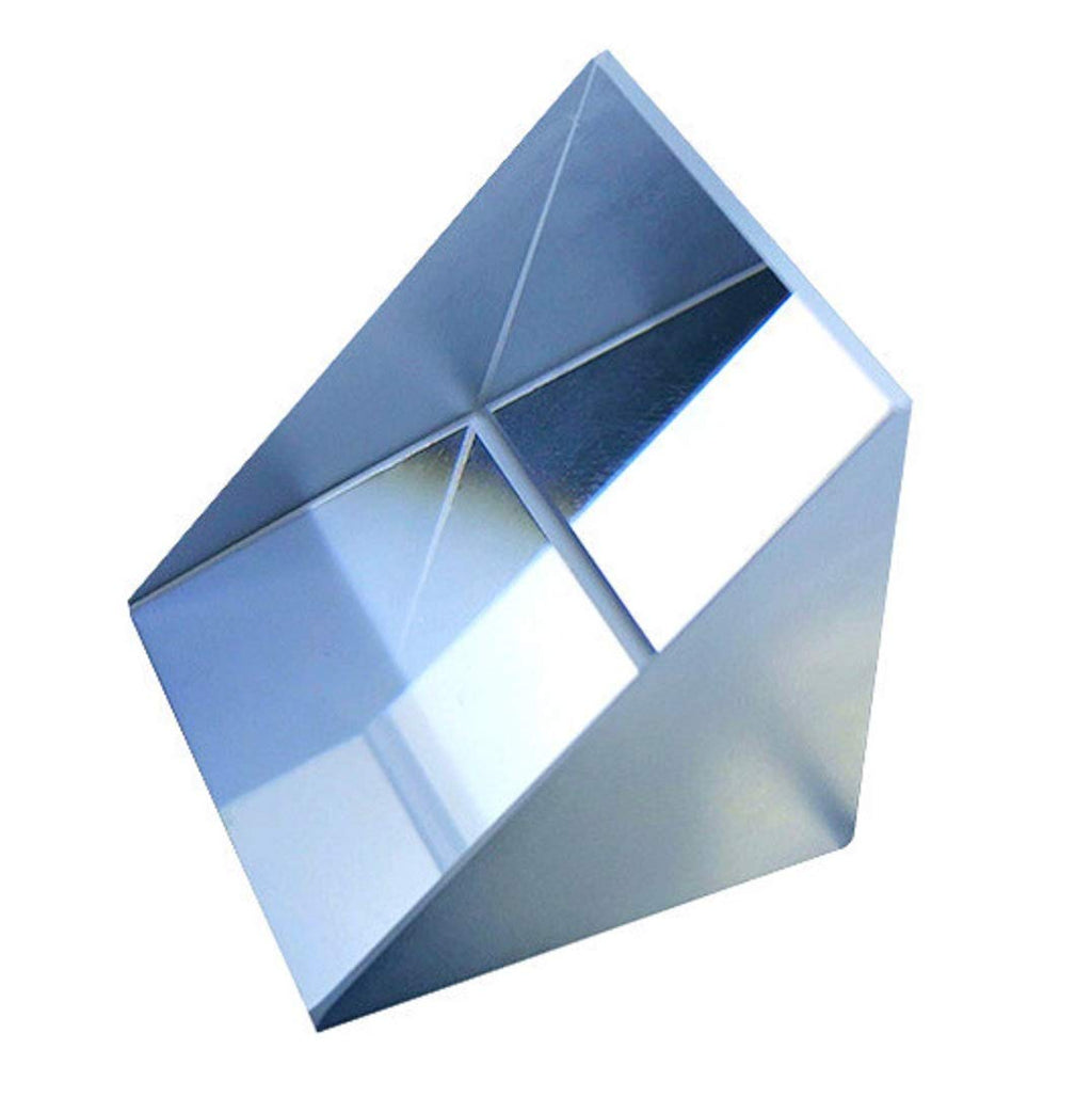 [Australia - AusPower] - 25 mm Glass Right Angle Triangle Prism, Coated Reflecting Prism, Right Angle Prism Mirror, Component for Precision Optical Instruments 