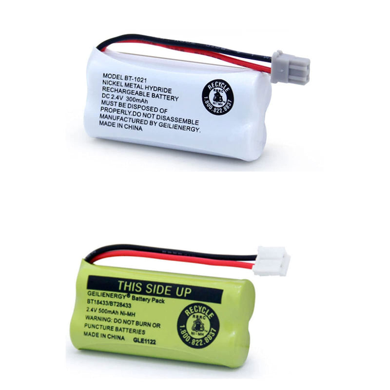 [Australia - AusPower] - 2 Pack BT-1021 BBTG0798001 Compatible for Uniden BT1008 BT-1008 BT1016 BT-1016 with 3 Pack BT18433 BT28433 BT184342 BT284342 BT-1011 Replacement Battery 