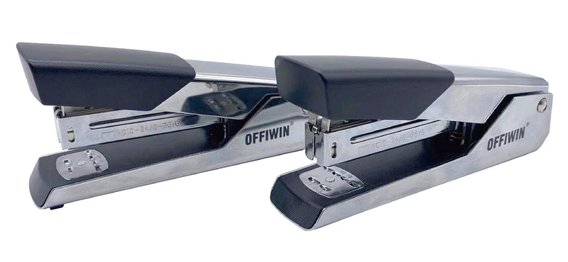 [Australia - AusPower] - OFFIWIN 2 Pack Stapler, 25 Sheet Capacity or 12 Sheet Capacity,Portable, Durable Metal Desktop Stapler for Home Office Supplies, Classroom or Desktop Accessories-5.12x1.38x2.36 inches 5.12x1.38x2.36 inches 