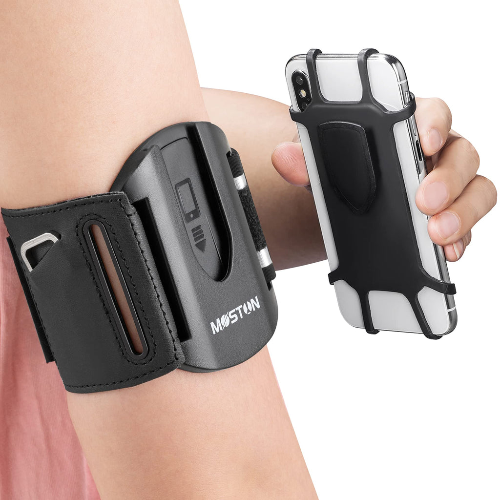 [Australia - AusPower] - MOSTON Detachable Running Armband Fit Size 4-7 inch Screen Cell Phone Case.for Women Men Sports Running Hiking Cycling Walking Jogging Gym Workout Arm Band for All iPhone/Sumsung/LG Phones 