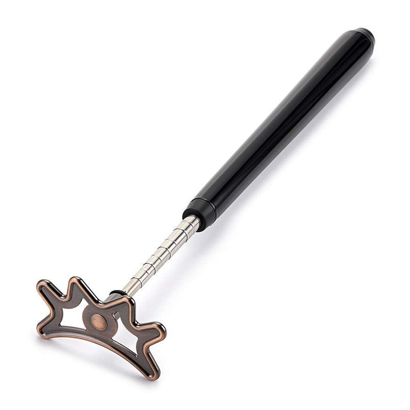 [Australia - AusPower] - OwnMy Retractable Billiards Bridge Stick with Removable Bridge Head and Wood Handle, Pool Stick Length extends up to 35CM - 140CM, Billiards Pool Cue Accessory 
