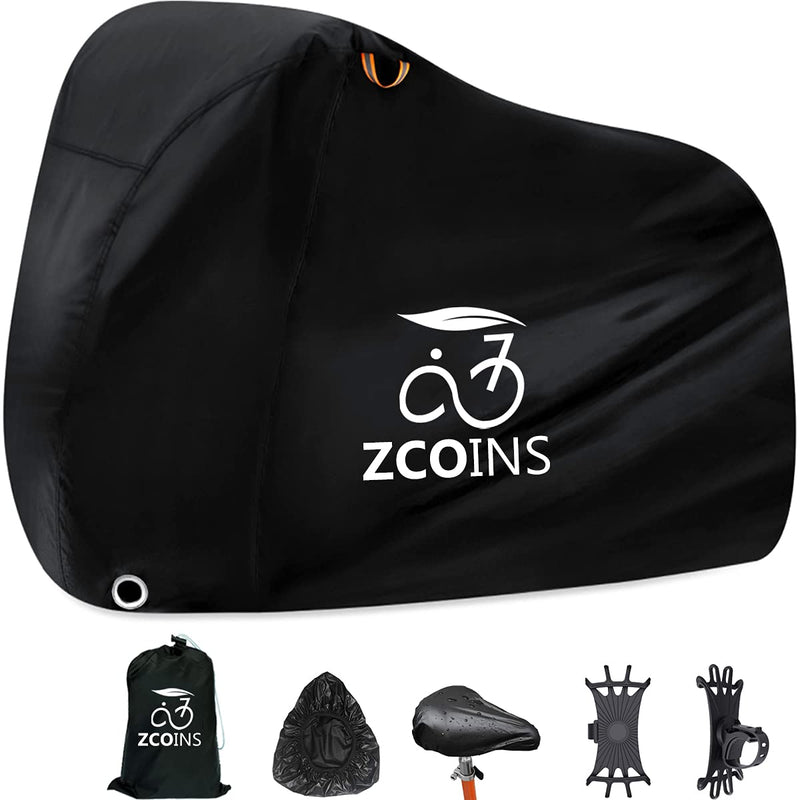 [Australia - AusPower] - Waterproof Bike Cover for 1 or 2 Bikes, Bike Covers for Outside Storage, 210T Extra Heavy Duty Waterproof Anti Rain Dust UV Protective Bicycle Cover/Bike Storage for Mountain Bike with Storage Bag 