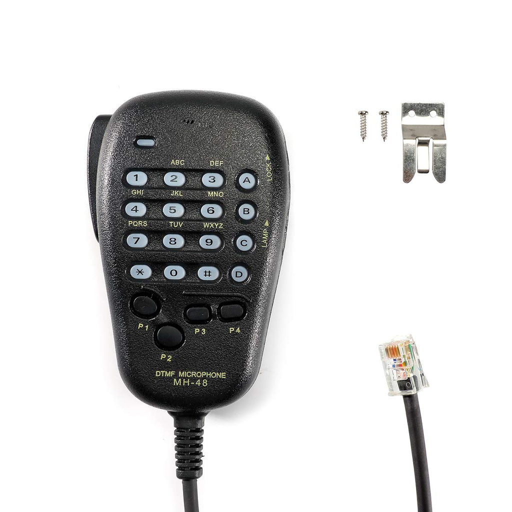 [Australia - AusPower] - 6 Pin Plug DTMF Handheld Speaker Microphone MH-48A6J Compatible with Yaesu FT-7800R FT-8800R FT-8900R FT-7900R FT-7100M1 