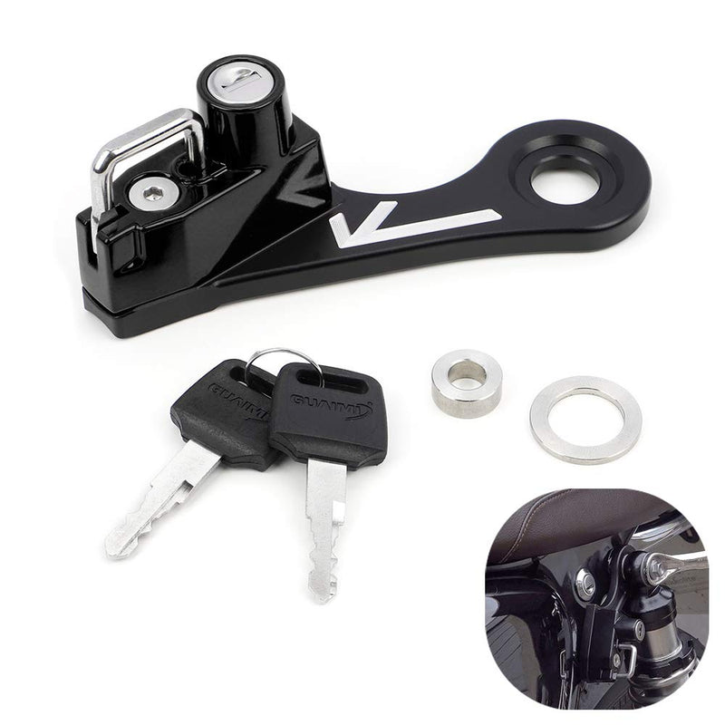 [Australia - AusPower] - GUAIMI Motorcycle Helmet Lock Anti-Theft Helmet Security Lock Compatible with Twins Bonneville Thruxton Scrambler-Black Standard Lock black 