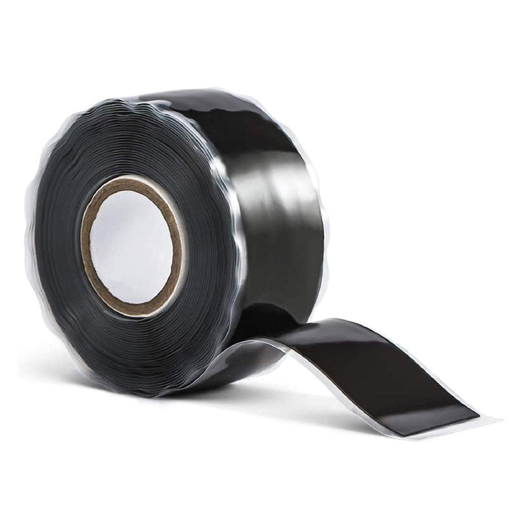 [Australia - AusPower] - Rescue Tape, 1"x10' Black Self-Fusing Silicone Tape, Heavy Duty and Leak Proof Rubber Hose Tape, Pipe Repair Tape for Water Leaks, (0.5mm in Thickness) 0.5mm Thickness 