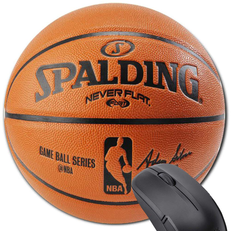 [Australia - AusPower] - Printed Basketball Pattern Round Mouse Pad, Non-Slip Rubber Comfortable Funny Cute Sport Customized Gaming Computer Mousepad 