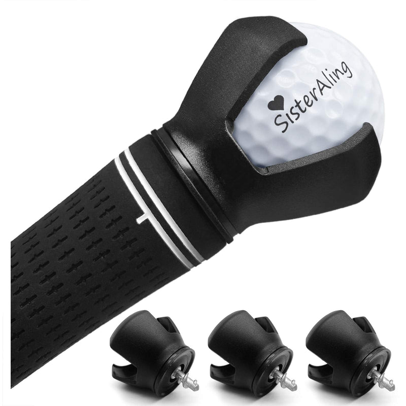 [Australia - AusPower] - SisterAling 3-Prong Golf Ball Retriever Grabber Pick Up,Back Saver Claw Put On Putter Grip,Suction Cup Ball Grabber,Sucker for Golf Screws Tool (3 Pack) 