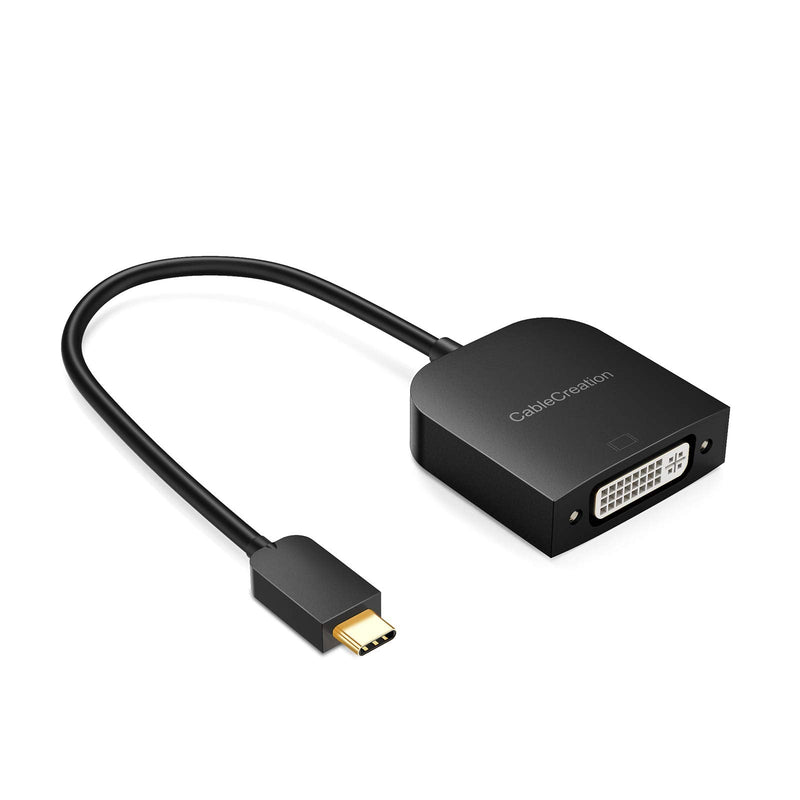 [Australia - AusPower] - USB C to DVI Adapter 1080P@60Hz, CableCreation USB-C to DVI-D Cable Adapter Compatible with MacBook Pro/Air 2020 2019, iPad Pro 2020/2018, Surface Book 2, XPS 15 13, Galaxy S20 S10 