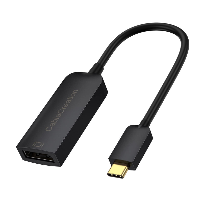 [Australia - AusPower] - USB C to DP Adapter 4K@60Hz, CableCreation USB C to DisplayPort Adapter, Compatible with Rift S, MacBook Pro/Air 2020, Mac Mini, iPad Pro, Pixel, Galaxy S22/S20, Black ABS 
