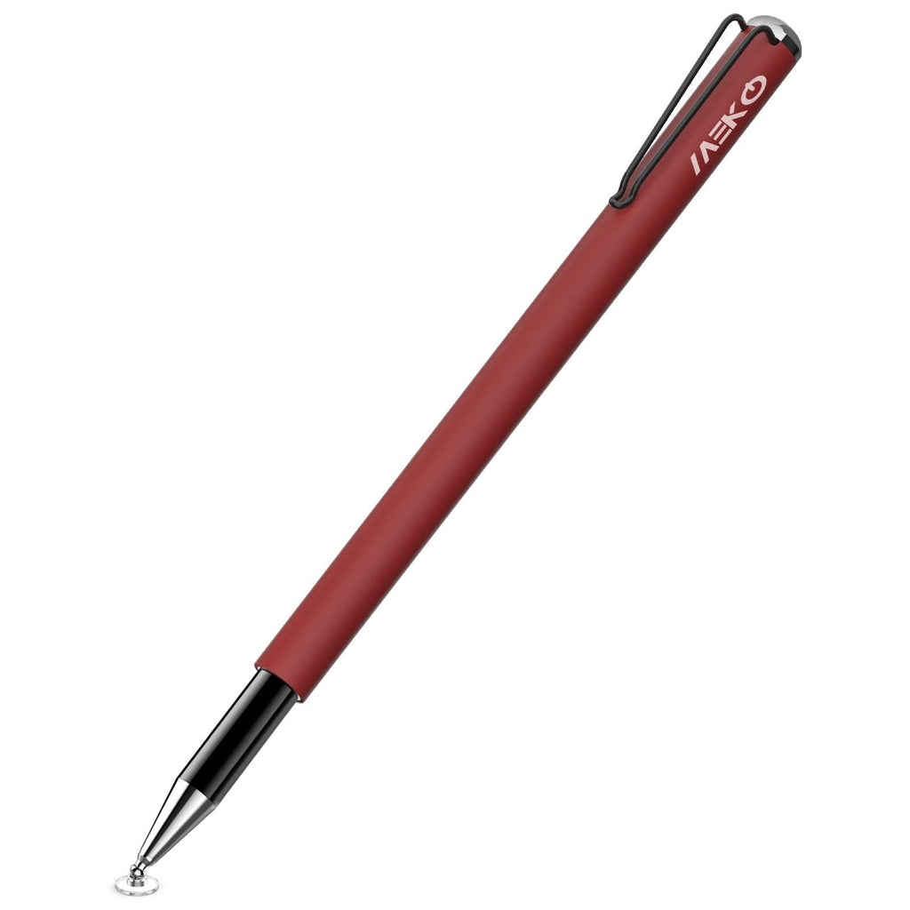 [Australia - AusPower] - Stylus for iPad, MEKO 2020 Newly Exclusive 2-in-1 Universal Ballpoint Disc Stylus Touch Screen Pens for Apple iPhone iPad and Tablets & Cell Phones with 5 Replacement Tip-Christmas Red C-Christmas Red 