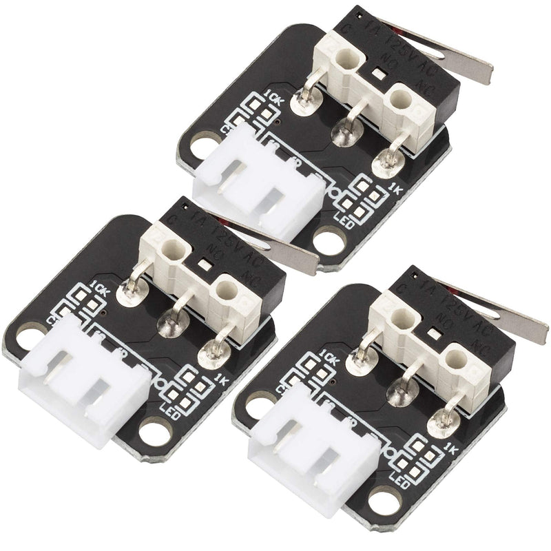 [Australia - AusPower] - OIIKI 3PCS 3D Printer End Stop Switch, 3Pin N/O N/C Control Limit Switch Compatible with 3D Printer CR-10, 10S, S4, S5 Style1 
