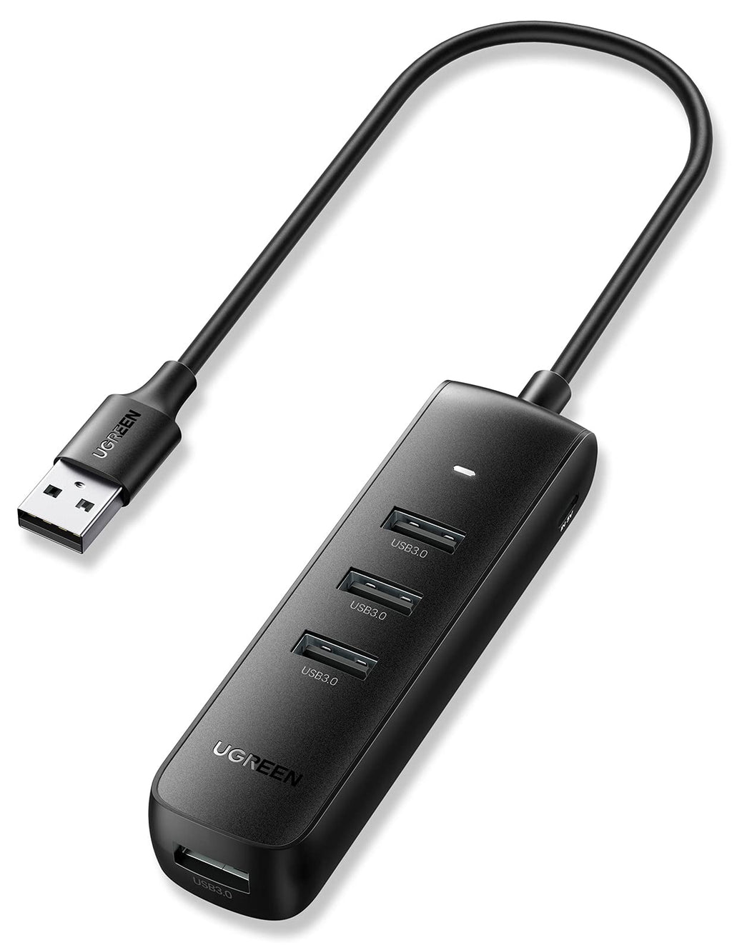 [Australia - AusPower] - UGREEN USB Hub, 4 Port Powered USB Adapter USB 3.0 Splitter for PC Laptop iMac Surface Pro XPS PS4 PS5 Xbox One, Flash Drive, Mobile HDD and More (0.8ft) 0.8ft 