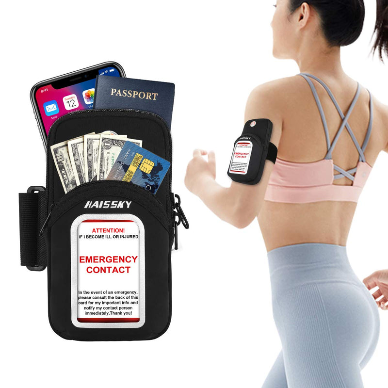 [Australia - AusPower] - Cell Phone Armband Pouch Running Armband Case for iPhone 13 12 11 Pro Max XS XR X 8 7 Plus Samsung S22 S21 S20 S10 S9 up to 6.9", Running Phone Holder Sports Arm Bands for Fitness Exercise Workouts Black 