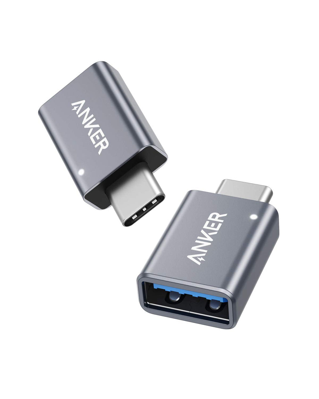 [Australia - AusPower] - USB C Adapter (2 Pack), Anker USB C to USB Adapter High-Speed Data Transfer, USB-C to USB 3.0 Female Adapter for MacBook Pro 2020, iPad Pro 2020, Samsung Notebook 9, Dell XPS and More Type C Devices 