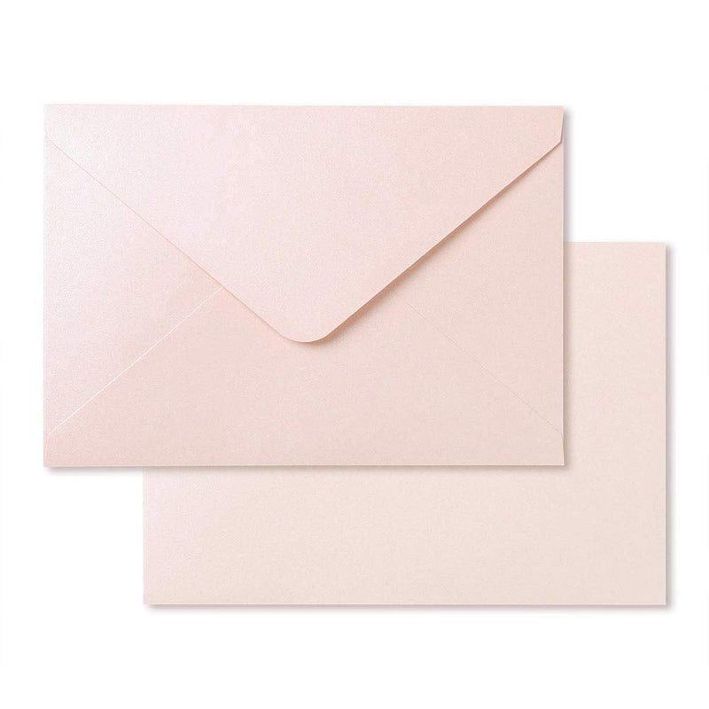 [Australia - AusPower] - PONATIA 50 Pieces/Lot 5.35 x 7.7 inches, Perfect for 5''x7'' Weddings, Invitation Cards,Graduation Invite (Blush Pink) Blush Pink 