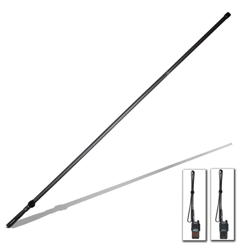 [Australia - AusPower] - ABBREE Army Game Foldable Tactical Outdoor Sports Dual Band VHF/UHF 144/430MHz Antenna for Baofeng UV-XR UV-9R Plus UV-S9Plus GT-3WP UV-5RWP UV-5R BF-F8HP Waterproof Two Way Radio (48.8in) 48.8in 