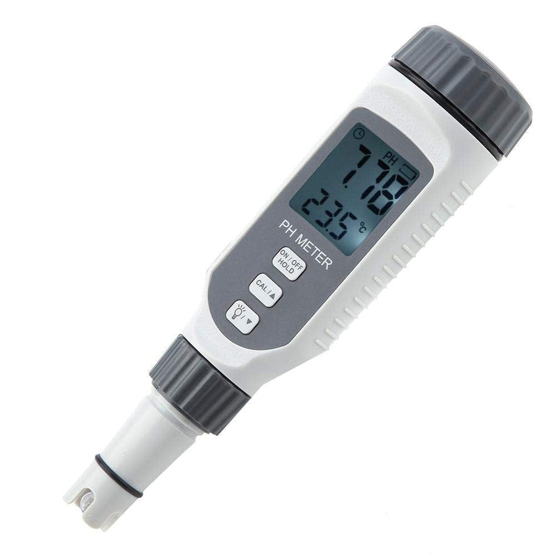[Australia - AusPower] - PH Meter, PH Tester Portable Water Quality PH Test Pen Acidimeter PH818 with Large LCD Display for Industrial Electrical and Agriculture 
