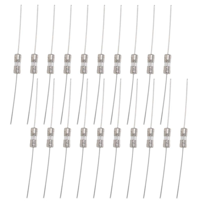 [Australia - AusPower] - Fielect Glass Tube Fuses Axial with Lead Wire Fast-Blow 3.6x10mm 15A 250V for Replacing or Repairing Many Home Electronics 20Pcs 