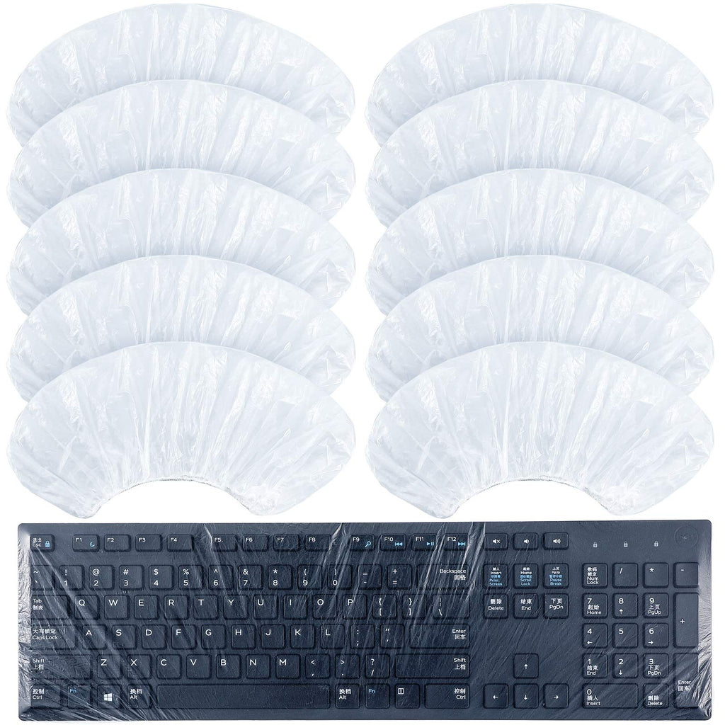 [Australia - AusPower] - 30 Pieces Universal Keyboard Protector Cover Wipeable 0.025mm Disposable Keyboard Cover Fully Covered Waterproof Anti-Dust Keyboard Cover for Desktop Keyboard Barrier for Schools, Office 