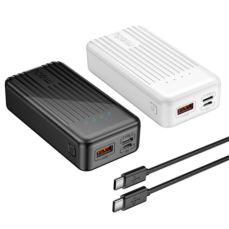 [Australia - AusPower] - 2 Pack Miady 10000mAh 18W PD 3.0 Portable Phone Charger USB C QC 3.0 Power Bank for iPhone 12 11 Pro XR etc,Samsung Galaxy,Blu Phone and More(Lightning Cable is not Included) 