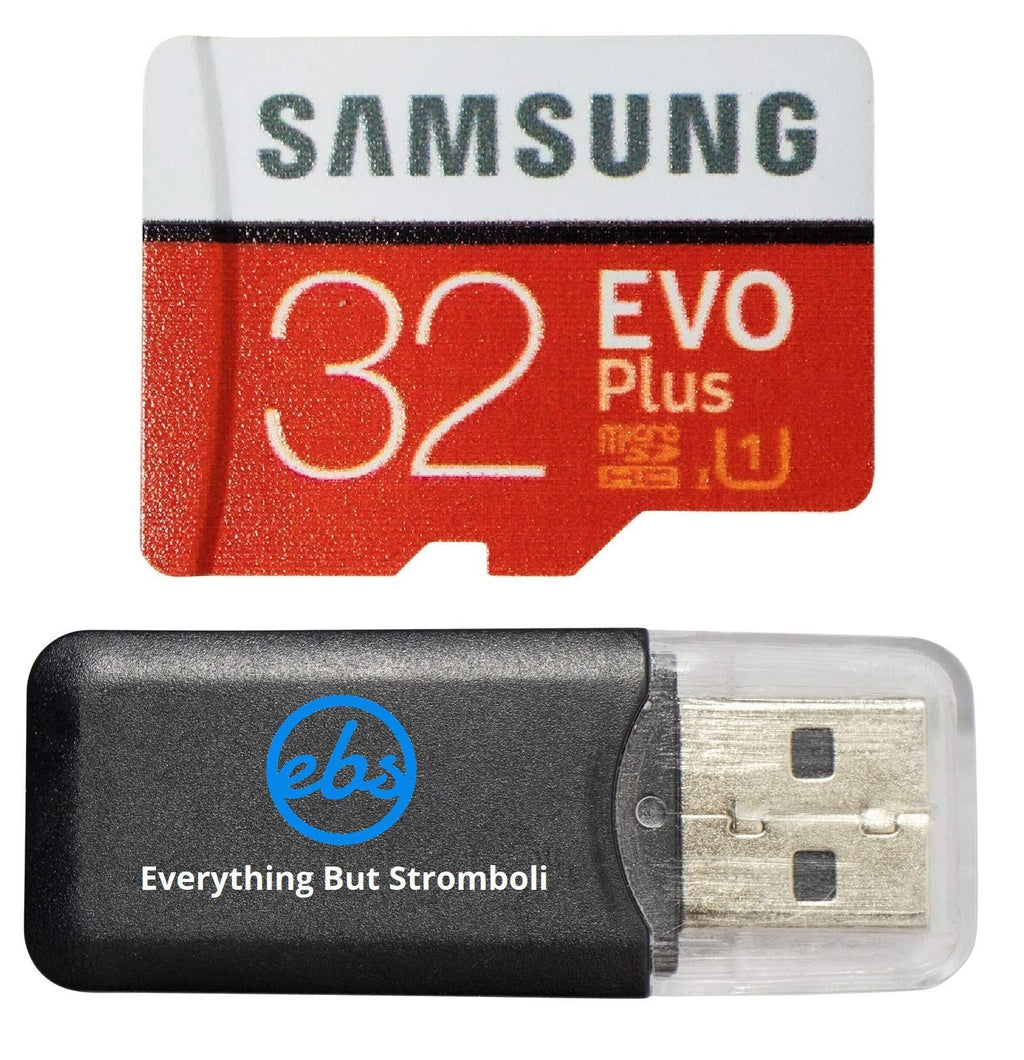 [Australia - AusPower] - Samsung Evo Plus 32GB MicroSD Memory Card & Adapter Works with GoPro Hero 9 Black (Hero9) Full HD, UHS-I, U1, Speed Class 10, SDHC (MB-MC32) Bundle with (1) Everything But Stromboli Micro Card Reader 