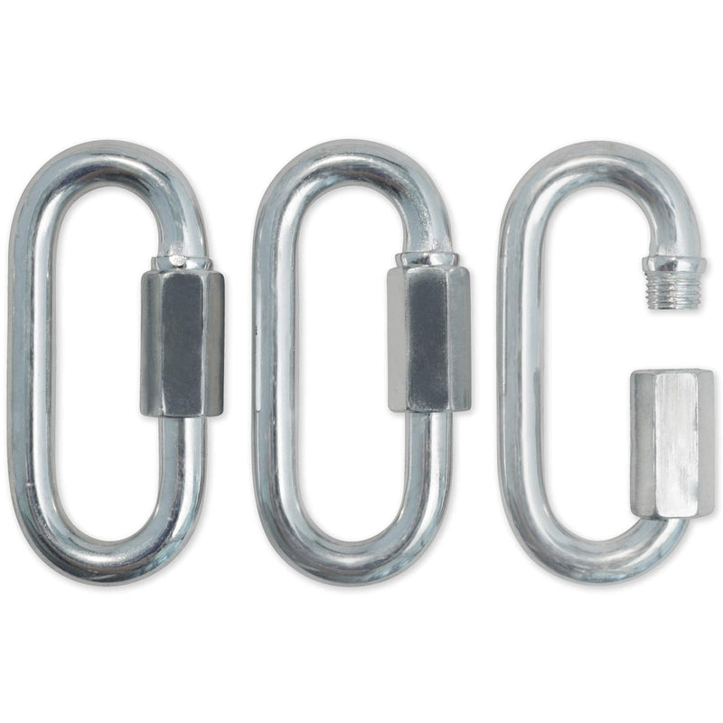 [Australia - AusPower] - Meister Quick Link Screwlock Carabiners - Galvanized Steel w/Threaded Hex Connector 