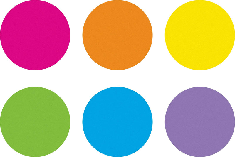 [Australia - AusPower] - Teacher Created Resources Spot On Dry-Erase Desktop Writing Spots: Bright Circles - 10-1/2" (TCR77539) Bright Circles Desktop Writing Spots - 10-1/2" 