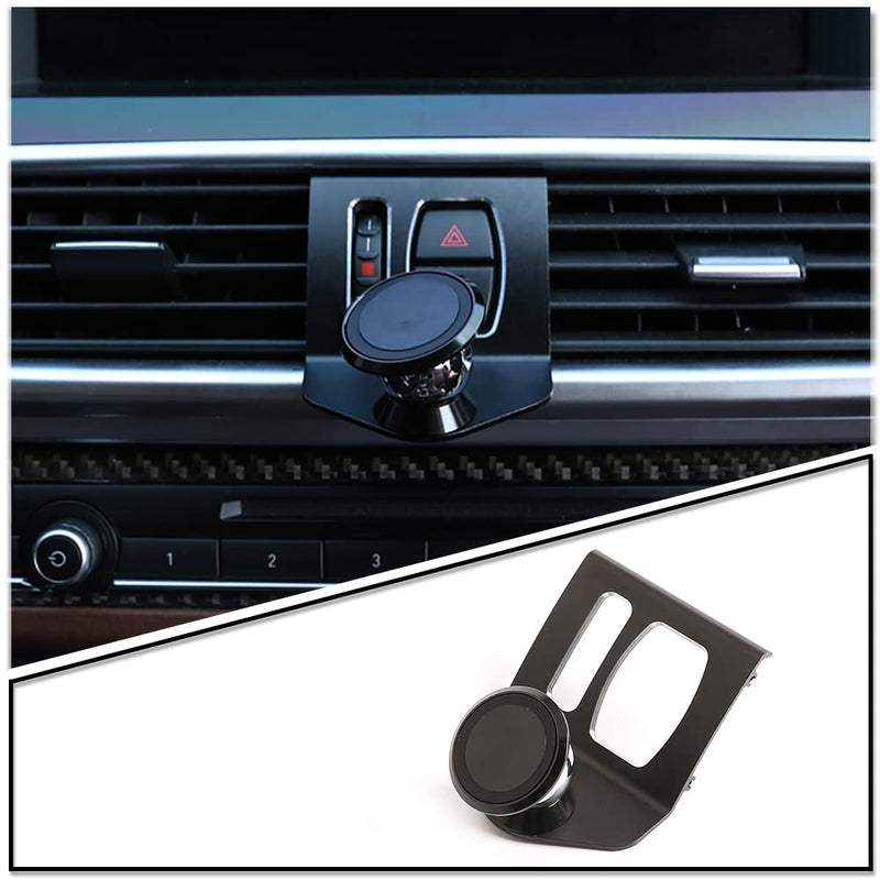 [Australia - AusPower] - LLKUANG 360-Degree Rotary Cell Phone Holder Mobile Phone Mount Black(Magnet) for BMW 5 Series F11 F10 F07 2010-2016 (Black) 