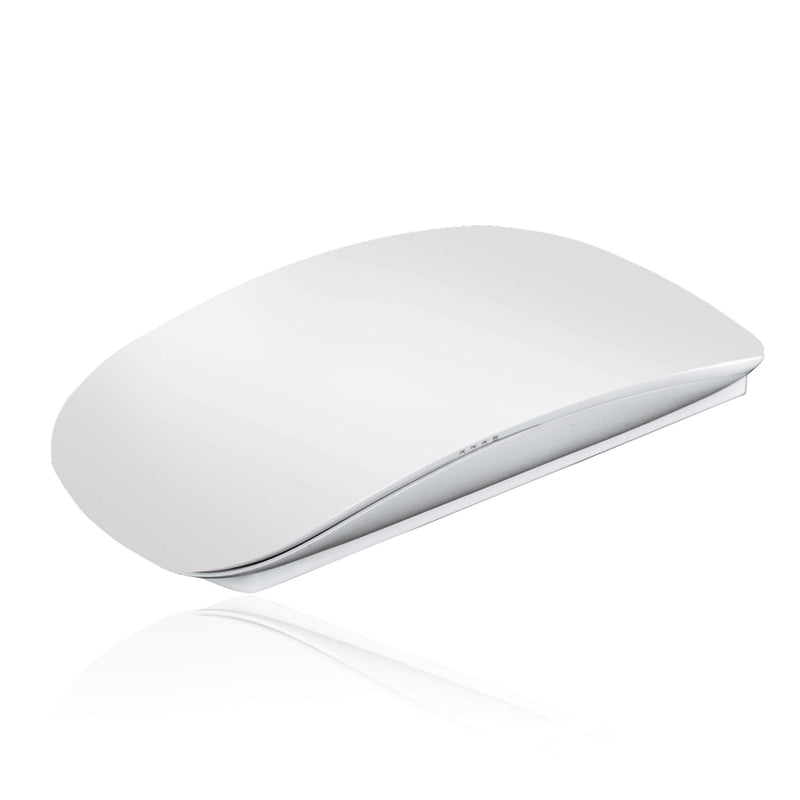 [Australia - AusPower] - ACZH Touch Magic Wireless Mouse Travel Ultra-Thin Portable Mini Mice Compatible with PC,MAC,Laptops (White) 