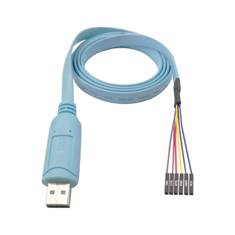 [Australia - AusPower] - DSD TECH SH-U09BL USB to TTL Serial Cable with CP2102N Chip 1.2M/4FT 