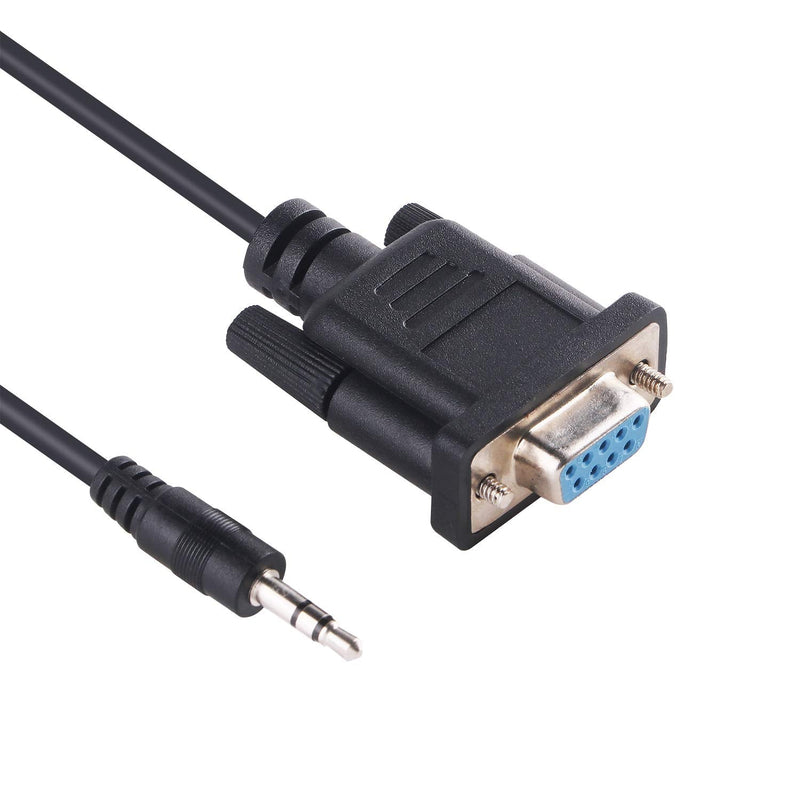 [Australia - AusPower] - 6FT DB9 9 Pin to RS232 3.5mm Audio Jack Serial Adapter Cable FTDI Chip DB9-RS232-AJ 