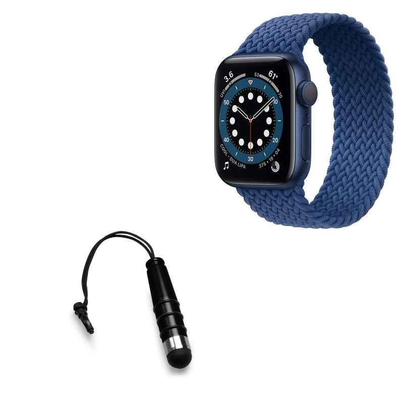 [Australia - AusPower] - Stylus Pen for Apple Watch Series 6 (40mm) (Stylus Pen by BoxWave) - Mini Capacitive Stylus, Small Rubber Tip Capacitive Stylus Pen for Apple Watch Series 6 (40mm) - Jet Black 