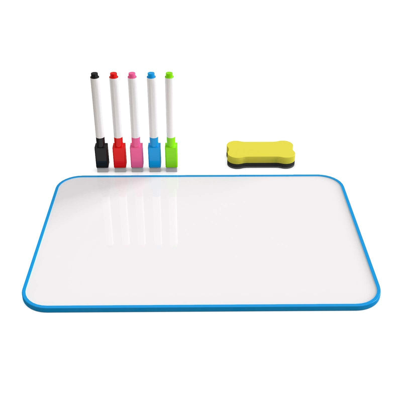 [Australia - AusPower] - Small Whiteboard, Dry Erase Board with Magnetic Markers, Small Dry Erase Board for Kids, Double Sided Whiteboard for Home Office & School Supplies 