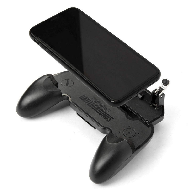 [Australia - AusPower] - W10 PUBG Mobile Phone Game Controller L1R1 Mobile Game Trigger Joystick Gamepad for 4-6.5" iOS & Android Phone 