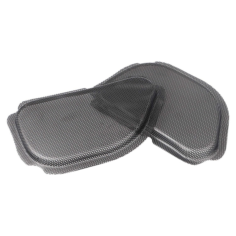 [Australia - AusPower] - XMMT Black Metal Fairing Mesh Front Speaker Grills Cover Trim Replacement For Harley Road Glide FLTR 1998-2013 