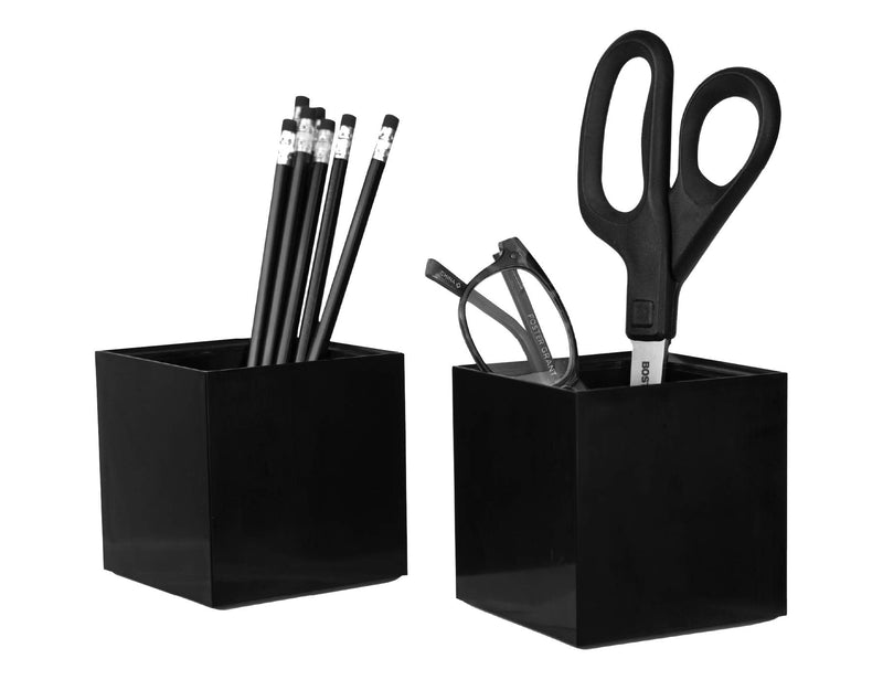 [Australia - AusPower] - Bostitch Office Konnect Pencil Cup Desk Organizer, Pen Cup, 2-Pack, Black Pencil Cup, 2-Pack 