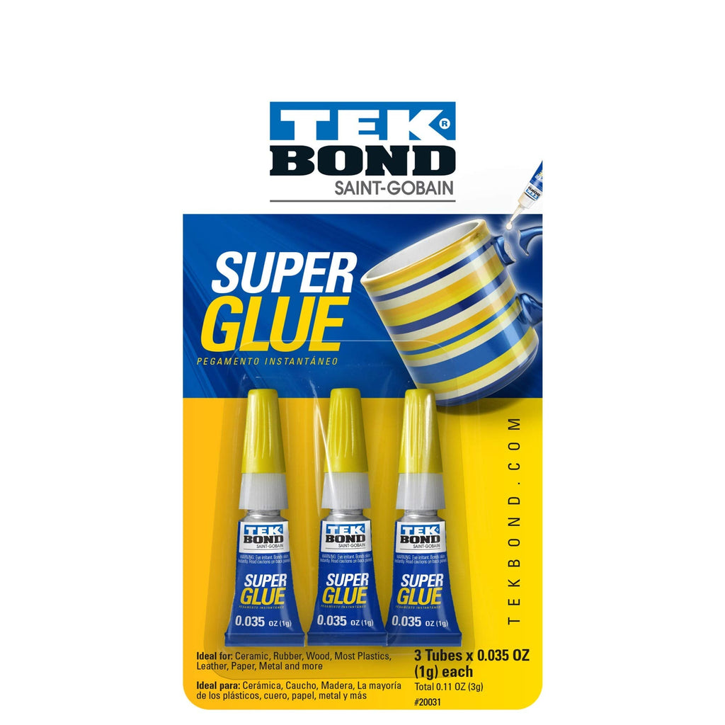 [Australia - AusPower] - Tekbond Colorless Fast Dry Super Glue (Three 1-Gram Tubes) 