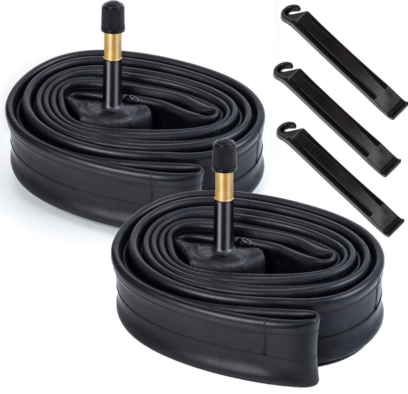 [Australia - AusPower] - 2 Pack 700C Road Bike Tubes 700x25C/28C/30C/32C SV48mm Schrader Valve 700C Tubes Compatible with 700 x 25C 700 x 26C 700x27C 700 x 28C 700x29C 700 x 30C 700x31C 700 x 32C Bike Tire Tubes 
