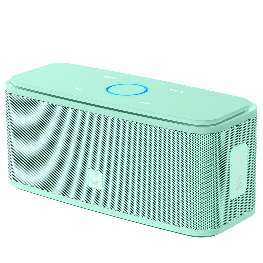[Australia - AusPower] - Bluetooth Speaker, DOSS SoundBox Touch Portable Wireless Bluetooth Speaker with 12W HD Sound and Bass, IPX5 Waterproof, 20H Playtime,Touch Control, Handsfree, Speaker for Home,Outdoor,Travel-Green Green 